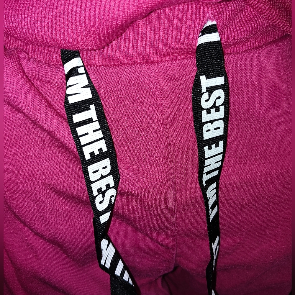 Women's Pink Sweatpants - Picture 4 of 4